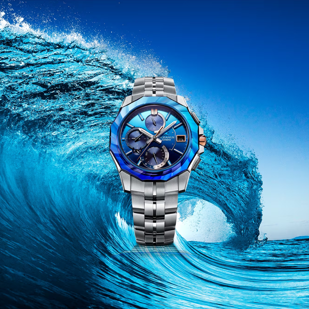 オシアナス OCEANUS CASIO OCW-650T 200mダイバー オシアナス初のダイバーズは、マリンブルーの爽やかフェイス